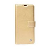 KNY Xiaomi Poco X3 GT Kılıf Cüzdanlı Kapaklı Standlı Suni Deri Delux Kılıf Gold