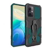 Kny Xiaomi Poco X5 Kilif Ultra Korumali Manyetik Kemere Takmali Standli Klik Kapak Yesil