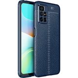 Kny Xiaomi Redmi 10 Kılıf Deri Desenli Lux Niss Silikon Lacivert