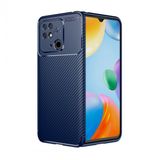 Kny Xiaomi Redmi 10C Kilif Karbon Desenli Lux Negro Silikon Lacivert