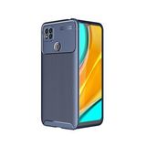 KNY Xiaomi Redmi 9C Kılıf Karbon Desenli Lux Negro Silikon Lacivert