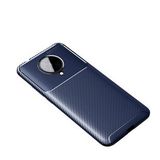 KNY Xiaomi Redmi K30 Pro Kılıf Karbon Desenli Lux Negro Silikon Lacivert