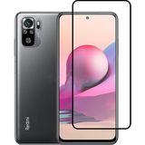 Kny Xiaomi Redmi Note 10 Icin Kavisli Tam Yapisan 5D Cam Ekran Koruyucu Siyah