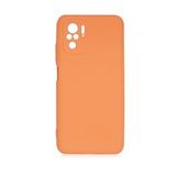 KNY Xiaomi Redmi Note 10 Kılıf Kamera Korumalı İçi Süet Mara Lansman Silikon Turuncu