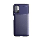 KNY Xiaomi Redmi Note 10T 5G Kılıf Karbon Desenli Lux Negro Silikon Lacivert