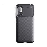 KNY Xiaomi Redmi Note 10T 5G Kılıf Karbon Desenli Lux Negro Silikon Siyah