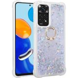 Kny Xiaomi Redmi Note 11 Pro Kilif Simli Sivili Kalpli Yuzuklu Milce Kapak Gri