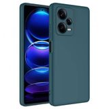 Kny Xiaomi Redmi Note 12 Pro Plus 5G Kilif Ici Suet Renkli Mara Lansman Silikon Yesil