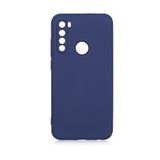 KNY Xiaomi Redmi Note 8 Kılıf Kamera Korumalı İçi Süet Mara Lansman Silikon Lacivert