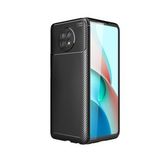 KNY Xiaomi Redmi Note 9 5G Kılıf Karbon Desenli Negro Silikon Siyah