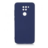 KNY Xiaomi Redmi Note 9 Kılıf Kamera Korumalı İçi Süet Mara Lansman Silikon Lacivert