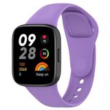KNY Xiaomi Redmi Watch 3 İçin Mor Klasik Model Renkli Silikon Kordon
