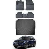 Ko Kaliteoto Citroen C5 Aircross 2022 Model Alt Havuzlu Paspas ve Bagaj Havuzu Bagaj Paspası - Siyah