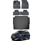 Ko Kaliteoto Citroen C5 Aircross 2024 Model Alt Havuzlu Paspas ve Bagaj Havuzu Bagaj Paspası - Siyah