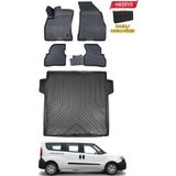 Ko Kaliteoto Fiat Doblo Maxi 2016 Model Havuzlu Paspas ve Bagaj Havuzu Bagaj Paspası - Siyah