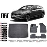 Ko Kaliteoto Fiat Egea Hatchback 2023 Model Stepneli Bagaj Havuzu Araca Özel Siyah Kokusuz Havuzlu Paspas Takımı