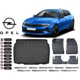 Ko Kaliteoto Opel Astra L 2021 Model Alt Bagaj Havuzu Araca Özel Siyah Kokusuz Havuzlu Paspas Takımı