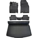 Ko Kaliteoto Opel Vectra B 2000 Model 3D Bagaj Havuzu+3d Araca Özel Bej Havuzlu Paspas Takımı - Siyah