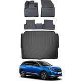 Ko Kaliteoto Peugeot 3008 2017 Model Alt Havuzlu Paspas ve Bagaj Havuzu Bagaj Paspası - Siyah