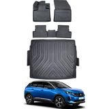 Ko Kaliteoto Peugeot 3008 2020 Model Üst Havuzlu Paspas ve Bagaj Havuzu Bagaj Paspası - Siyah