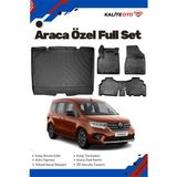 Ko Kaliteoto Renault Kangoo 2024 Model Yumuşak Paspas+Bagaj Havuzu Setii Prox - Siyah