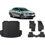 Ko Kaliteoto Volkswagen Jetta 2012 Model 4d Cepli Bagaj Havuzu Araca Özel Birebir Uyumlu - Siyah