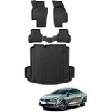 Ko Kaliteoto Volkswagen Jetta 2016 Model 4d Cepli Bagaj Havuzu Araca Özel Birebir Uyumlu - Siyah
