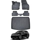 Ko Kaliteoto Volkswagen Tiguan 2020 Model Alt Havuzlu Paspas ve Bagaj Havuzu Bagaj Paspası - Siyah