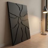 koaka Onyx - Minimalist Modern Amorf 3 Katmanlı Ahşap Duvar Tablosu 50x68 cm