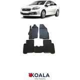 Koala Oto Tekstil Koala Fiat Linea 2007-2023 Arası 3d Havuzlu Paspas Kauçuk Malzeme Kolay Temizlik - Siyah