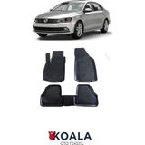 Koala Oto Tekstil Volkswagen Jetta (2011-2019) Koala Havuzlu Paspas - Siyah