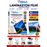 Koala Papers A4 80 Mikron Laminasyon Filmi Yemek Menüsü Koruma - Şeffaf
