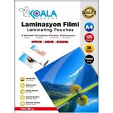 Koala Papers A4 Laminasyon Filmi 125 Micron 50 Adet Parlak Kaplama Malzemesi Tam Koruyucu - Çok Renkli