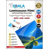 Koala Papers A4 Laminasyon Filmi 80 Micron 10 Adet Doküman Koruma ve Parlaklık Sağlayan - Şeffaf