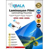Koala Papers A4 Laminasyon Filmi 80 Micron 50'li Doküman Koruma ve Parlaklık Sağlayan - Şeffaf