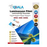 Koala Papers A5 Laminasyon Poşeti 125 Mic Şeffaf Parlak – 100'LÜ Paket – Sıcak Laminasyon Uyumlu