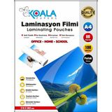 Koala Papers Laminasyon Filmi A4 80 Micron 100 Adet Yüksek Kalite Koruma ve Parlaklık - Şeffaf