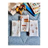Koala Soft Müslin Örtü Battaniye 3'lü Set(80X80CM)|oeko-tex Müslin Kumaş | Yenidoğan Bebek Yumuşak Havlu Kundak