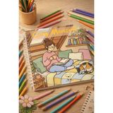 Koalanın Çantası Cozy Moment 21X21 cm Boyama Kitabı 100 gr Gençler ve Yetişkinler İçin Renkli Sayfalar