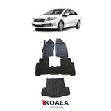 KoalaOtoTekstil Fiat Linea 3d Havuzlu Paspas 2007-2023 Arası Bagaj Havuzu Ikili Set Siyah