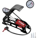 Kobb KB0901 87PSI Analog Basınç Göstergeli Ayak Pompası, Kırmızı/siyah - Çok Renkli