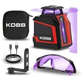 Kobb Kbl30p 3.7V Li-İon Yatay 360° Ve Dikey Otomatik Hizalamalı Mor Işık Profesyonel Çizgi Lazer