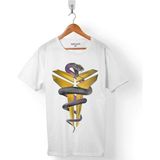 Kobe Bryant Black Mamba Nba Basketball Erkek Tişört - Beyaz - XL