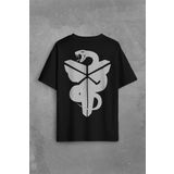 Kobe Bryant Black Mamba Snake Nba Basketball Sırt Ön Baskılı Oversize Tişört Unisex T-Shirt