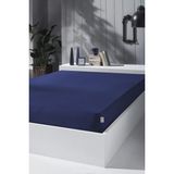 Kobehome Penye Lastikli Çarşaf, Tek Kişilik ,koyu Mavi, Pamuk Örme Kumaş, 130 Gr/m² - 90 x 200 cm