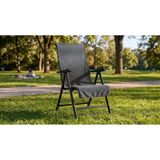 KobeHome%100 PAMUK SANDALYE KILIFI ANTRASIT 60X130 CM