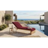 KOBEHOME%100 PAMUK ŞEZLONG HAVLUSU BORDO 75X200 CM