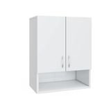 Kobiç 2 Kapaklı Çok Amaçlı Tek Raflı Banyo Ve Mutfak Dolabı 60x30x70 Cm Beyaz