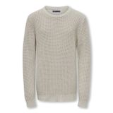 KOBJACOB L/S CREW NECK KNT Kız Çocuk Gri Kazak - 15298899