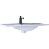 Kobos Cristal 80 cm Etajerli Lavabo KB4252001 - Beyaz